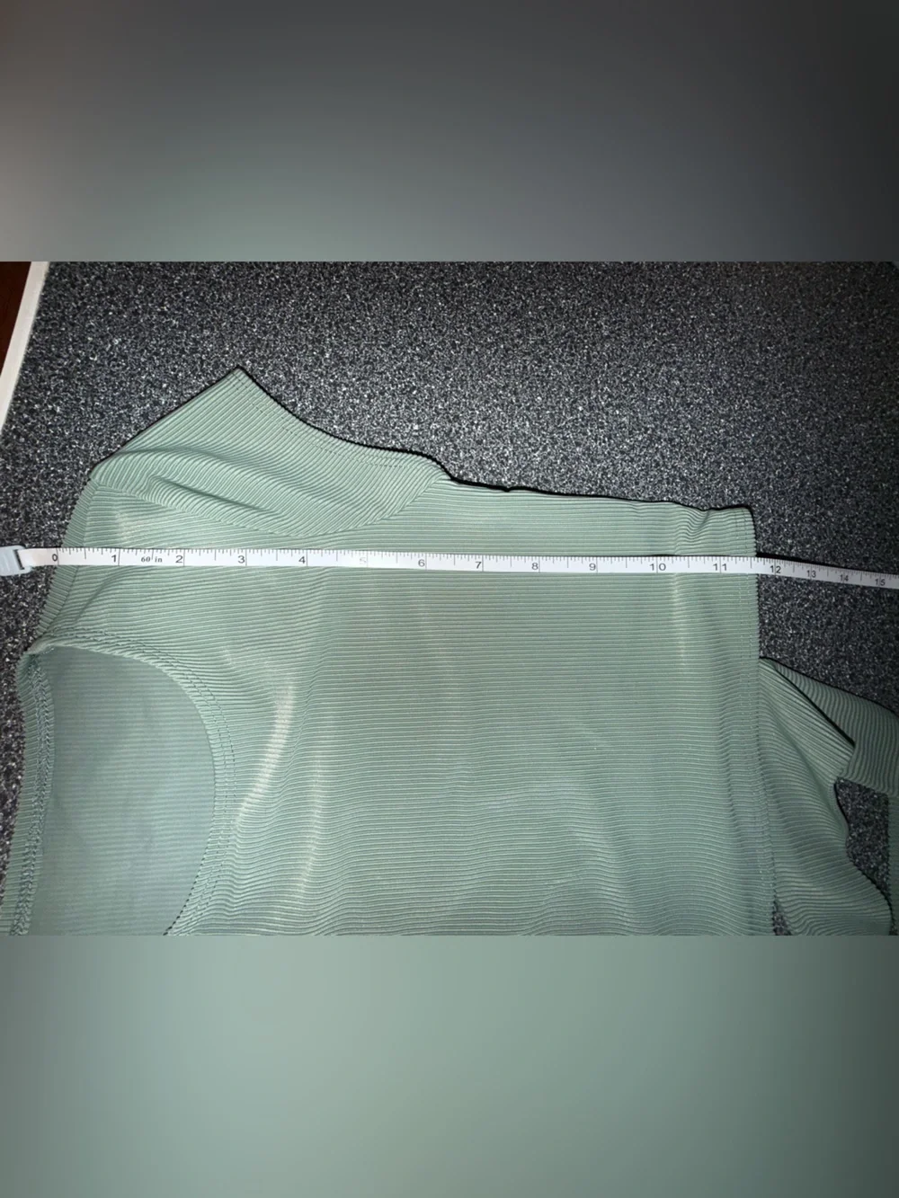 Five Dance Wear 2 Piece Set Ribbed Green Size Child Large Crop Top and Briefs
